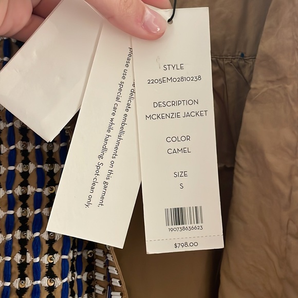 NWT Veronica Beard Mckenzie Embellished Jacket - Picture 4 of 6